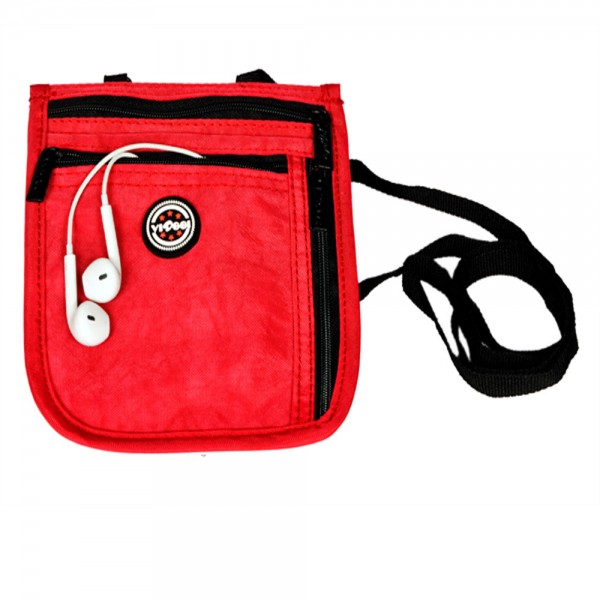 VIAGGI Neck Pouch - Red